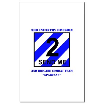 3ID2BCTS - M01 - 02 - DUI - 2nd BCT - Spartan with Text Mini Poster Print