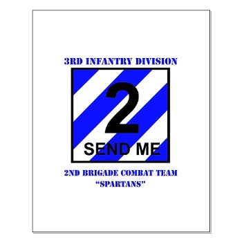 3ID2BCTS - M01 - 02 - DUI - 2nd BCT - Spartan with Text Small Poster
