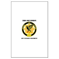 3ID3BCTS - M01 - 02 - DUI - 3rd Sqdrn - 1st Cavalry Regt with Text Large Poster