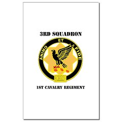 3ID3BCTS - M01 - 02 - DUI - 3rd Sqdrn - 1st Cavalry Regt with Text Mini Poster Print