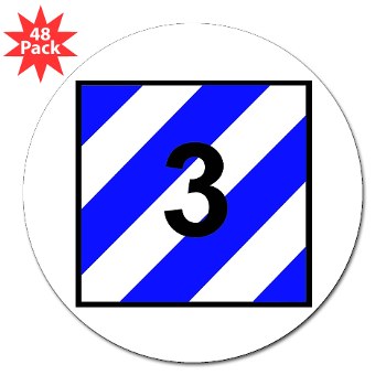 3ID3BCTS - M01 - 01 - DUI - 3rd BCT - Sledgehammer 3" Lapel Sticker (48 pk) - Click Image to Close