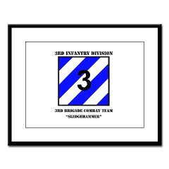 3ID3BCTS - M01 - 02 - DUI - 3rd BCT - Sledgehammer with Text Large Framed Print