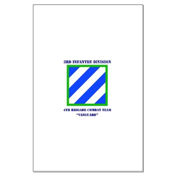 3ID4BCTV - M01 - 02 - DUI - 4th Brigade Combat Team "Vanguard" with Text - Large Poster