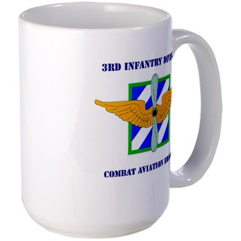 3IDCABF - M01 - 03 - DUI - Combat Aviation Brigade "Falcon" with Text Large Mug