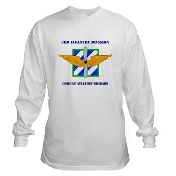 3IDCABF - A01 - 03 - DUI - Combat Aviation Brigade "Falcon" with Text Long Sleeve T-Shirt