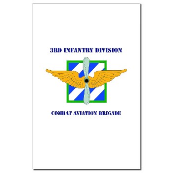3IDCABF - M01 - 02 - DUI - Combat Aviation Brigade "Falcon" with Text Mini Poster Print