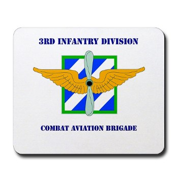 3IDCABF - M01 - 03 - DUI - Combat Aviation Brigade "Falcon" with Text Mousepad