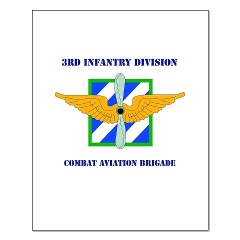 3IDCABF - M01 - 02 - DUI - Combat Aviation Brigade "Falcon" with Text Small Poster