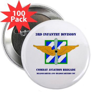 3IDCAFHHC - M01 - 01 - Headquarter and Headquarters Coy with Text 2.25" Button (100 pack)