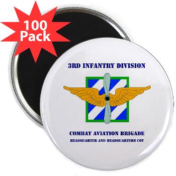 3IDCAFHHC - M01 - 01 - Headquarter and Headquarters Coy with Text 2.25" Magnet (100 pack)