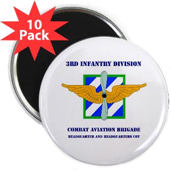 3IDCAFHHC - M01 - 01 - Headquarter and Headquarters Coy with Text 2.25" Magnet (10 pack)