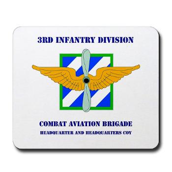 3IDCAFHHC - M01 - 03 - Headquarter and Headquarters Coy with Text Mousepad - Click Image to Close