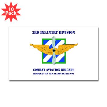3IDCAFHHC - M01 - 01 - Headquarter and Headquarters Coy with Text Sticker (Rectangle 10 pk)
