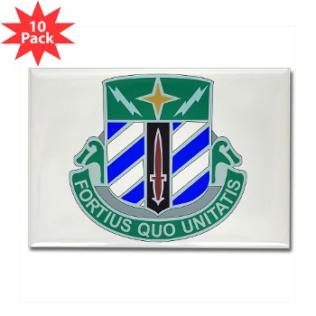 3DSTB - M01 - 01 - 3rd Division - Special Troops Bn Rectangle Magnet (10 pk)
