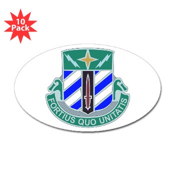 3DSTB - M01 - 01 - 3rd Division - Special Troops Bn Sticker (Oval 10 pk)