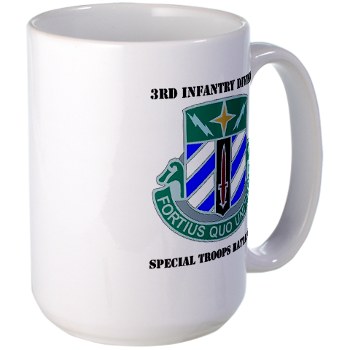 3DSTB - M01 - 03 - 3rd Division - Special Troops Bn with Text Large Mug