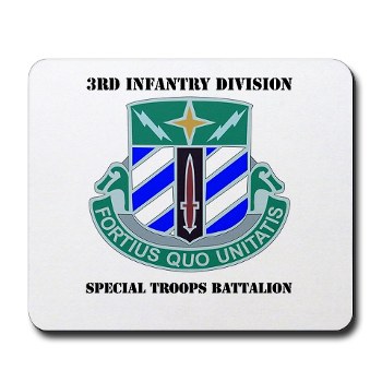 3DSTB - M01 - 03 - 3rd Division - Special Troops Bn with Text Mousepad