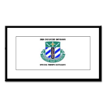 3DSTB - M01 - 02 - 3rd Division - Special Troops Bn with Text Small Framed Print