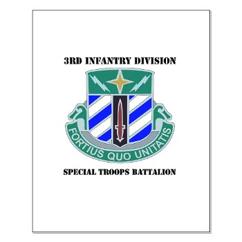 3DSTB - M01 - 02 - 3rd Division - Special Troops Bn with Text Small Poster