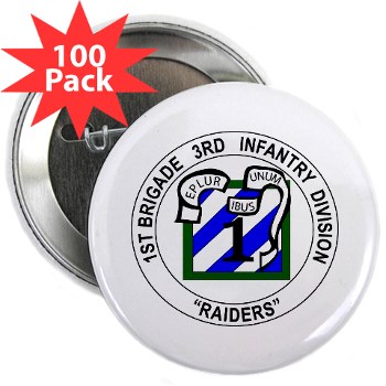 3IDIBCTR - M01 - 01 - 1st Brigade Combat Team - Raider 2.25" Button (100 pack)