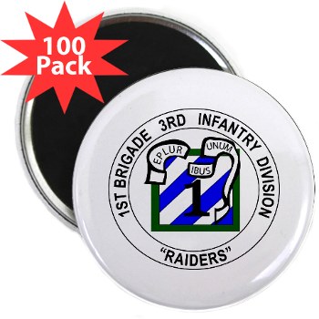 3IDIBCTR - M01 - 01 - 1st Brigade Combat Team - Raider 2.25" Magnet (100 pack) - Click Image to Close
