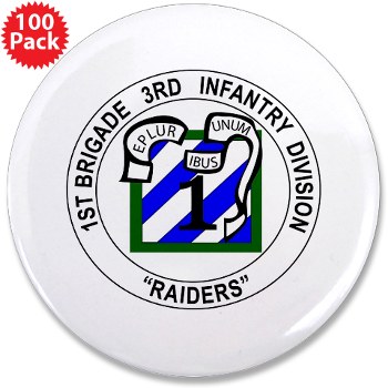 3IDIBCTR - M01 - 01 - 1st Brigade Combat Team - Raider 3.5" Button (100 pack)