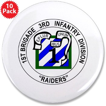 3IDIBCTR - M01 - 01 - 1st Brigade Combat Team - Raider 3.5" Button (10 pack) - Click Image to Close