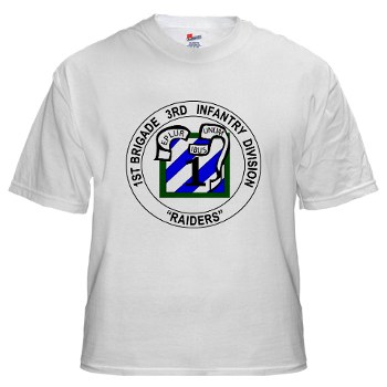 3IDIBCTR - A01 - 04 - 1st Brigade Combat Team - Raider White T-Shirt