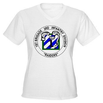 3IDIBCTR - A01 - 04 - 1st Brigade Combat Team - Raider Women's V-Neck T-Shirt