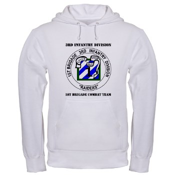 3IDIBCTR - A01 - 03 - 1st Brigade Combat Team - Raider with Text Hooded Sweatshirt