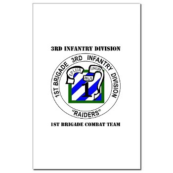 3IDIBCTR - M01 - 02 - 1st Brigade Combat Team - Raider with Text Mini Poster Print