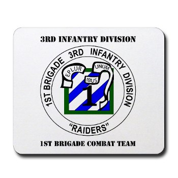 3IDIBCTR - M01 - 03 - 1st Brigade Combat Team - Raider with Text Mousepad