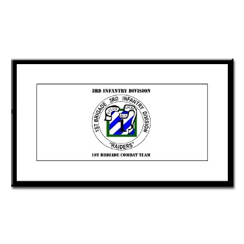3IDIBCTR - M01 - 02 - 1st Brigade Combat Team - Raider with Text Small Framed Print