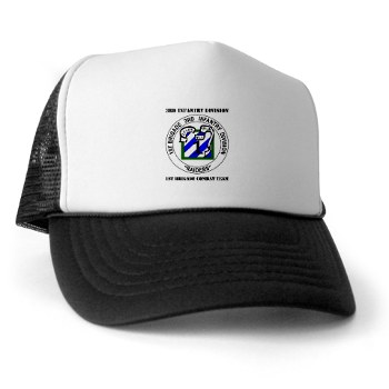 3IDIBCTR - A01 - 02 - 1st Brigade Combat Team - Raider with Text Trucker Hat