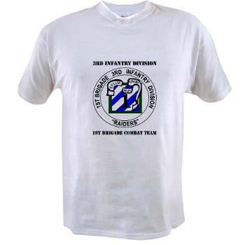 3IDIBCTR - A01 - 04 - 1st Brigade Combat Team - Raider with Text Value T-Shirt