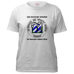 3IDIBCTR - A01 - 04 - 1st Brigade Combat Team - Raider with Text Women's T-Shirt