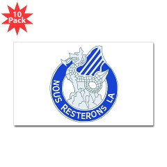 3ID - M01 - 01 - DUI - 3rd Infantry Division Sticker (Rectangle 10 pk)