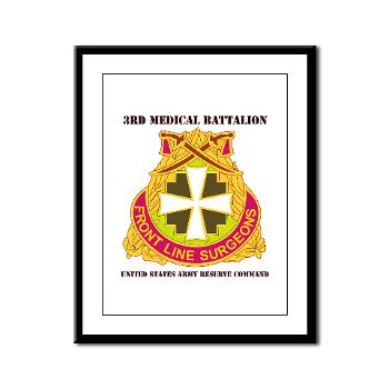 3MC - M01 - 02 - SSI - 3rd Medical Command with Text - Framed Panel Print