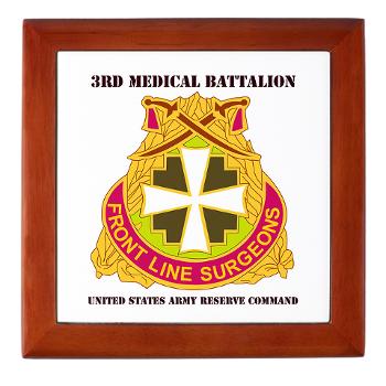 3MC - M01 - 03 - SSI - 3rd Medical Command with Text - Keepsake Box