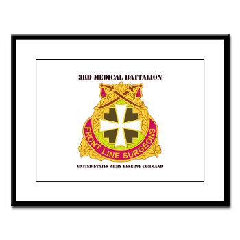 3MC - M01 - 02 - DUI - 3rd Medical Command with Text - Large Framed Print