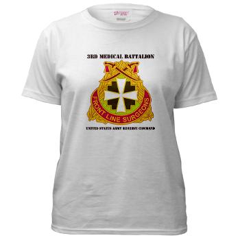 3MC - A01 - 04 - DUI - 3rd Medical Command with Text - Women's T-Shirt - Click Image to Close