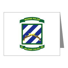 3MPBP - M01 - 02 - 3rd Military Police Bn(Provial) - Note Cards (Pk of 20)