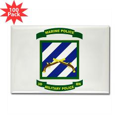 3MPBP - M01 - 01 - 3rd Military Police Bn(Provial) - Rectangle Magnet (100 pack) - Click Image to Close