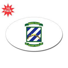 3MPBP - M01 - 01 - 3rd Military Police Bn(Provial) - Sticker (Oval 10 pk) - Click Image to Close