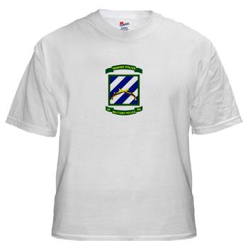3MPBP - A01 - 04 - 3rd Military Police Bn(Provial) - White T-Shirt