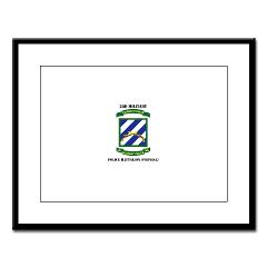 3MPBP - M01 - 02 - 3rd Military Police Bn(Provial) with Text - Large Framed Print