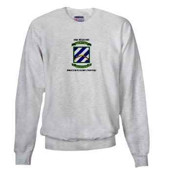 3MPBP - A01 - 03 - 3rd Military Police Bn(Provial) with Text - Sweatshirt