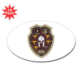 3MRB - M01 - 01 - DUI - 3rd Medical Recruiting Bn Sticker (Oval 10 pk) - Click Image to Close