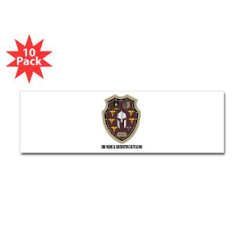 3MRB - M01 - 01 - DUI - 3rd Medical Recruiting Bn with Text Sticker (Bumper 10 pk) - Click Image to Close