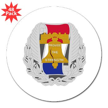 3RBCRB - M01 - 01 - SSI - Chicago Recruiting Battalion - 3" Lapel Sticker (48 pk)